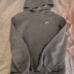 Nike Boys Heather Gray Hoodie